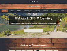 Tablet Screenshot of milehidistilling.com